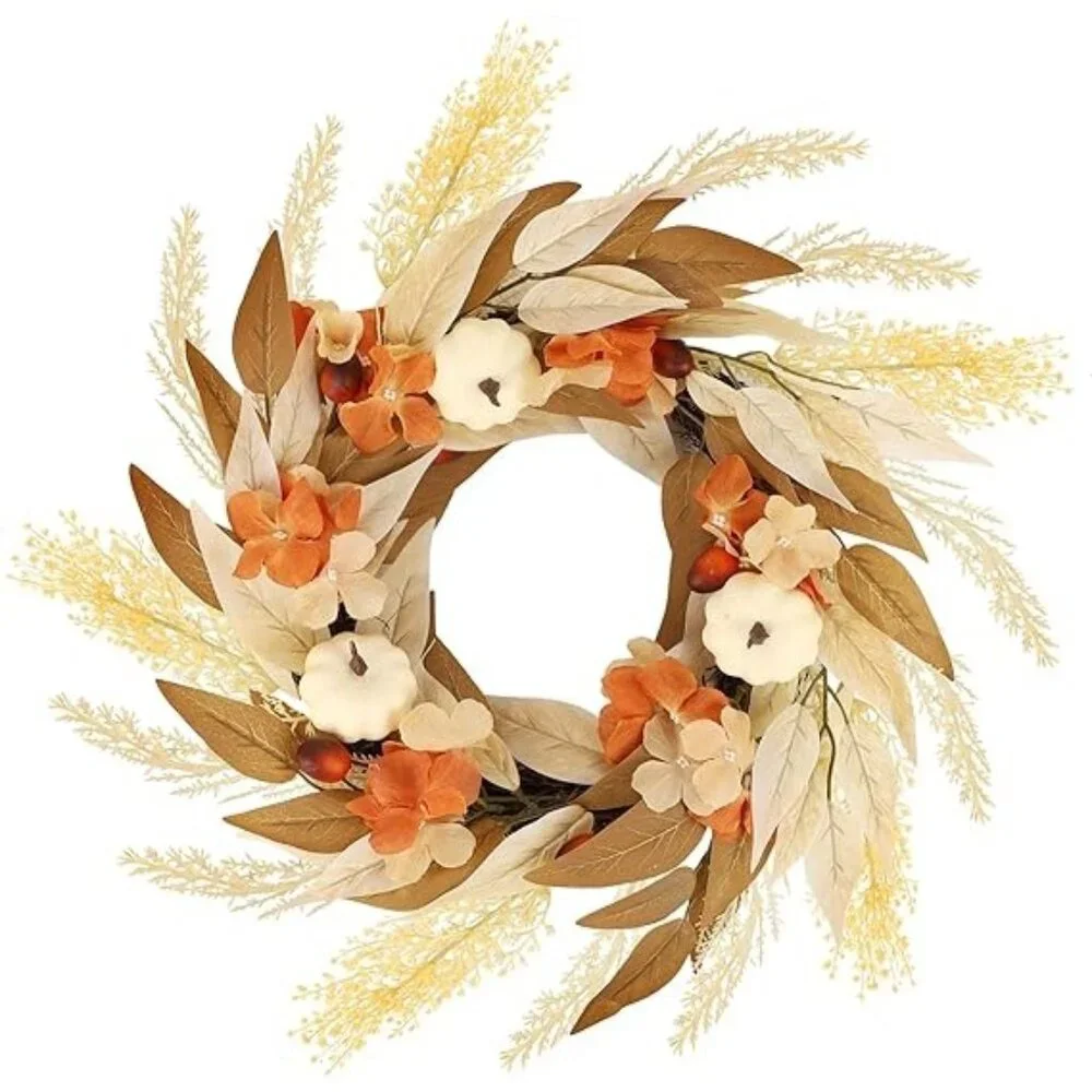 Fall Wreath For Home Decoration 21.6